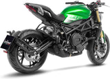 Tubo De Escape Con Homologación Acústica Lv-10 Acero Fondo Acero - Leovince Compatible Con Benelli 752 S (2019-2024)
