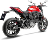 Tubo De Escape Sin Homologación Acústica Lv-10 Acero Negro Fondo Acero - Leovince Compatible Con Ducati Monster 937 (2021-2024)