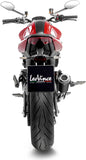 Tubo De Escape Sin Homologación Acústica Lv-10 Acero Negro Fondo Acero - Leovince Compatible Con Ducati Monster 937 (2021-2024)