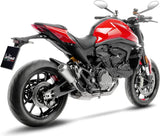 Tubo De Escape Sin Homologación Acústica Lv-10 Acero Fondo Acero - Leovince Compatible Con Ducati Monster 937 (2021-2024)