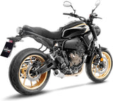 Sistema De Escape Completo Sin Catalizador Y Sin Homologación Acústica Lv-10 Acero Fondo Acero - Leovince Compatible Con Yamaha Yzf-R7 700 (2021-2024)