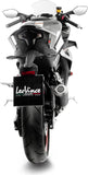 Tubo De Escape Sin Homologación Acústica Lv-10 Acero Negro Fondo Acero - Leovince Compatible Con Cfmoto 450 Ss - Sr (2023-2024)