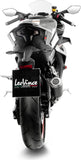 Tubo De Escape Sin Homologación Acústica Lv-10 Carbono Fondo Acero - Leovince Compatible Con Cfmoto 450 Ss - Sr (2023-2024)