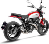 Tubo De Escape Con Homologación Acústica Lv-10 Acero Fondo Acero - Leovince Compatible Con Ducati Scrambler 800 Full Throttle (2023-2024)