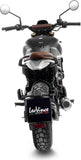 Exhaust Tip Without Sound Certification Lv-10 Steel Black Stainless Steel End Cap - Leovince Compatible With Moto Morini Seiemmezzo Scr - Str - A2 (2023-2024)