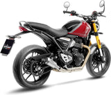 Tubo De Escape Sin Homologación Acústica Lv-10 Acero Fondo Acero - Leovince Compatible Con Triumph Speed 400 (2024-2026)