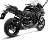 Tubo De Escape Con Homologación Acústica Lv-10 Acero Negro Fondo Acero - Leovince Compatible Con Suzuki Gsx-S 1000 Gt (2021-2024)