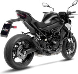 Tubo De Escape Con Homologación Acústica Lv-10 Acero Full Negro Fondo Acero Negro - Leovince Compatible Con Kawasaki Z 900 A2 (2025-2026)