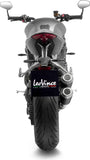 Escape Doble Con Homologación Acústica Lv-10 Acero Negro Fondo Acero - Leovince Compatible Con Triumph Speed Triple 1200 Rr - Rs - Rx (2025-2026)