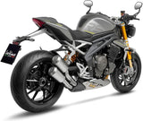 Escape Doble Con Homologación Acústica Lv-10 Acero Fondo Acero - Leovince Compatible Con Triumph Speed Triple 1200 Rr - Rs - Rx (2025-2026)
