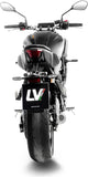 Sistema De Escape Completo Sin Catalizador Y Sin Homologación Acústica Lv-10 Acero Negro Fondo Acero - Leovince Compatible Con Yamaha Mt-07 (2025-2026)