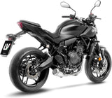Sistema De Escape Completo Sin Catalizador Y Sin Homologación Acústica Lv-10 Acero Fondo Acero - Leovince Compatible Con Yamaha Mt-07 (2025-2026)