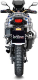 Tubo De Escape Con Homologación Acústica Lv-12 Acero Negro Fondo Carbono - Leovince Compatible Con Honda Crf 1100 L Africa Twin Dct (2020-2023)