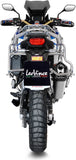 Tubo De Escape Con Homologación Acústica Lv-12 Acero Fondo Carbono - Leovince Compatible Con Honda Crf 1100 L Africa Twin Adventure Sports (2020-2023)