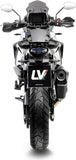 Tubo De Escape Sin Homologación Acústica Lv-12 R Acero Negro Fondo Carbono - Leovince Compatible Con Ktm 1090 Adventure - R (2017-2019)