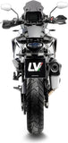 Tubo De Escape Sin Homologación Acústica Lv-12 R Acero Fondo Carbono - Leovince Compatible Con Ktm 1290 Super Adventure (2015-2016)