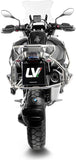 Tubo De Escape Con Homologación Acústica Lv-12 R Acero Fondo Carbono - Leovince Compatible Con Bmw R 1250 Gs (2019-2023)