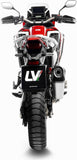 Exhaust Tip Without Sound Certification Lv-12 R Stainless Steel Carbon Fiber End Cap - Leovince Compatible With Honda Crf 1100 L Africa Twin (2020-2023)