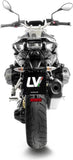 Tubo De Escape Sin Homologación Acústica Lv-12 R Acero Fondo Carbono - Leovince Compatible Con Bmw R 1250 - Rs (2019-2025)