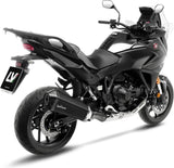 Tubo De Escape Con Homologación Acústica Lv-12 R Acero Negro Fondo Carbono - Leovince Compatible Con Honda Nt 1100 (2025-2026)