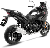 Tubo De Escape Con Homologación Acústica Lv-12 R Acero Fondo Carbono - Leovince Compatible Con Honda Nt 1100 (2025-2026)
