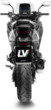 Tubo De Escape Con Homologación Acústica Lv-12 R Acero Fondo Carbono - Leovince Compatible Con Honda Nt 1100 (2025-2026)