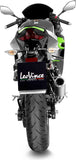 Tubo De Escape Sin Homologación Acústica Lv Corsa Titano Fondo Acero - Leovince Compatible Con Kawasaki Z 500 - Se (2024-2026)