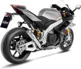 Tubo De Escape Sin Homologación Acústica Lv Corsa S Titano Fondo Acero - Leovince Compatible Con Aprilia Rsv4 1100 (2021-2024)