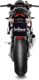Tubo De Escape Sin Homologación Acústica Lv Corsa Titano Fondo Acero - Leovince Compatible Con Aprilia Rsv4 1100 (2021-2024)