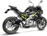 Tubo De Escape Sin Homologación Acústica Lv Corsa Acero Negro Fondo Acero - Leovince Compatible Con Kawasaki Z 900 (2017-2019)