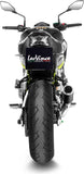Tubo De Escape Sin Homologación Acústica Lv Corsa Acero Negro Fondo Acero - Leovince Compatible Con Kawasaki Z 900 A2 (2018-2024)