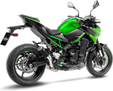 Tubo De Escape Con Homologación Acústica Lv Corsa S Acero Negro Fondo Acero - Leovince Compatible Con Kawasaki Z 900 A2 (2018-2024)