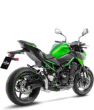 Tubo De Escape Sin Homologación Acústica Lv Corsa Carbono Fondo Acero - Leovince Compatible Con Kawasaki Z 900 (2020-2024)