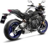 Tubo De Escape Sin Homologación Acústica Lv Corsa Carbono Fondo Acero - Leovince Compatible Con Yamaha Mt-10 - Sp (2022-2025)