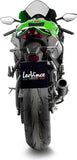 Tubo De Escape Sin Homologación Acústica Lv Corsa Acero Negro Fondo Acero - Leovince Compatible Con Kawasaki Zx 10Rr Ninja (2021-2024)