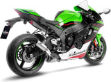 Tubo De Escape Sin Homologación Acústica Lv Corsa Titano Fondo Acero - Leovince Compatible Con Kawasaki Zx 10R Ninja (2021-2024)