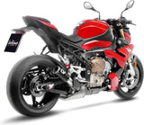 Tubo De Escape Sin Homologación Acústica Lv Corsa Carbono Fondo Acero - Leovince Compatible Con Bmw S 1000 R (2021-2024)