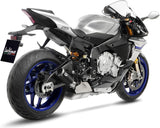 Tubo De Escape Sin Homologación Acústica Lv Corsa Acero Negro Fondo Acero - Leovince Compatible Con Yamaha Yzf-R1 - M 1000 (2015-2016)