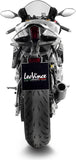 Tubo De Escape Sin Homologación Acústica Lv Corsa Carbono Fondo Acero - Leovince Compatible Con Yamaha Yzf-R1 - M 1000 (2017-2019)