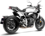 Tubo De Escape Sin Homologación Acústica Lv Corsa Carbono Fondo Acero - Leovince Compatible Con Honda Cb 1000 R Neo Sports Café (2018-2024)