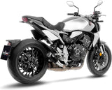 Tubo De Escape Con Homologación Acústica Lv Corsa S Acero Negro Fondo Acero - Leovince Compatible Con Honda Cb 1000 R Neo Sports Café (2018-2024)