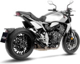 Tubo De Escape Con Homologación Acústica Lv Corsa S Acero Full Negro Fondo Acero Negro - Leovince Compatible Con Honda Cb 1000 R Neo Sports Café (2018-2024)