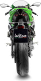Tubo De Escape Sin Homologación Acústica Lv Corsa S Acero Negro Fondo Acero - Leovince Compatible Con Kawasaki Zx 6R Ninja (2013-2016)