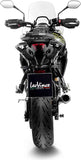 Tubo De Escape Sin Homologación Acústica Lv Corsa Acero Negro Fondo Acero - Leovince Compatible Con Triumph Tiger 800 Sport (2024-2026)