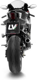 Sistema De Escape Completo Sin Catalizador Y Sin Homologación Acústica Lv Corsa Carbono Fondo Acero - Leovince Compatible Con Yamaha Yzf-R9 900 (2025-2026)