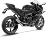 Sistema De Escape Completo Sin Catalizador Y Sin Homologación Acústica Lv Corsa Titano Fondo Acero - Leovince Compatible Con Yamaha Yzf-R9 900 (2025-2026)