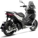 Sistema De Escape Completo Sin Catalizador Y Sin Homologación Acústica Gp Corsa Evo Carbono - Leovince Compatible Con Aprilia Sr Gt 125 - Sport (2022-2024)