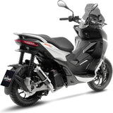Sistema De Escape Completo Sin Catalizador Y Sin Homologación Acústica Gp Corsa Carbono - Leovince Compatible Con Aprilia Sr Gt 200 - Sport (2022-2024)