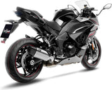 Tubo De Escape Sin Homologación Acústica Lv-14 R Acero Fondo Carbono - Leovince Compatible Con Kawasaki Ninja 1000 Sx (2020-2024)