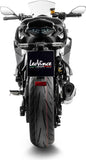Tubo De Escape Con Homologación Acústica Lv-14 R Acero Fondo Carbono - Leovince Compatible Con Kawasaki Ninja 1000 Sx (2020-2024)